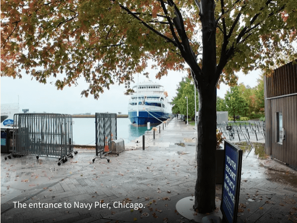 Photo of the Victory I at Navy Pier, Chicago.
