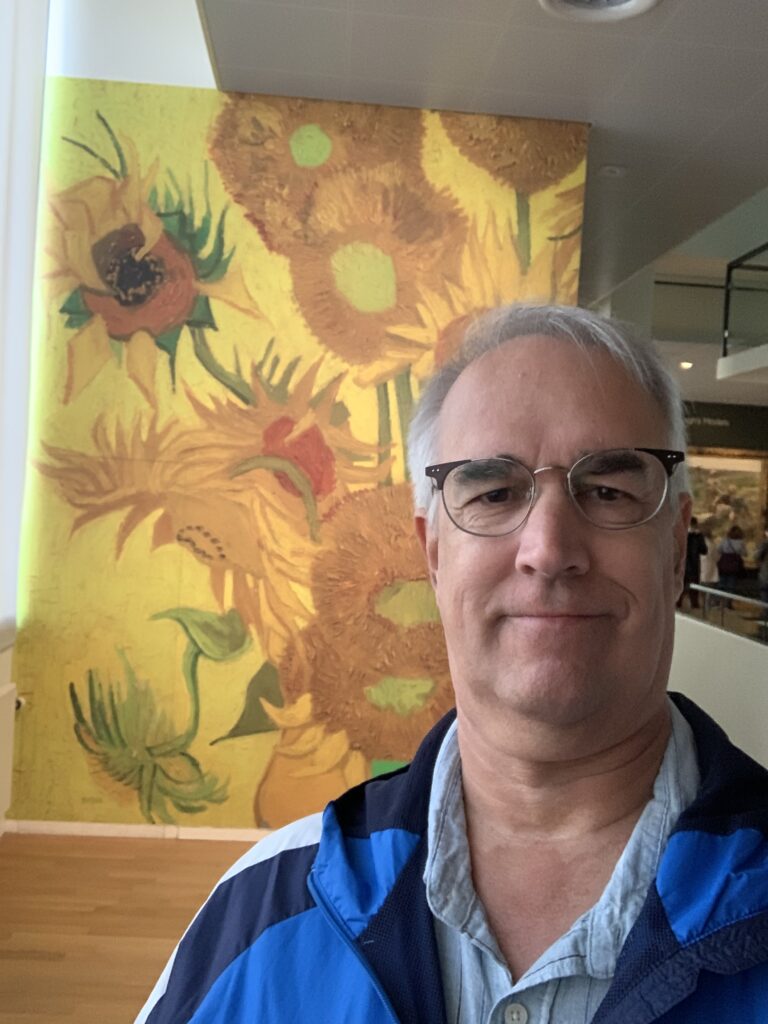 Robert at the Van Gough Museum